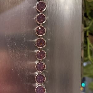 Burgundy Delite Ice Bracelet